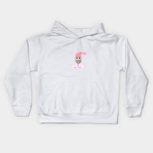 Pink Santa clauz gnome Christmas Kids Hoodie